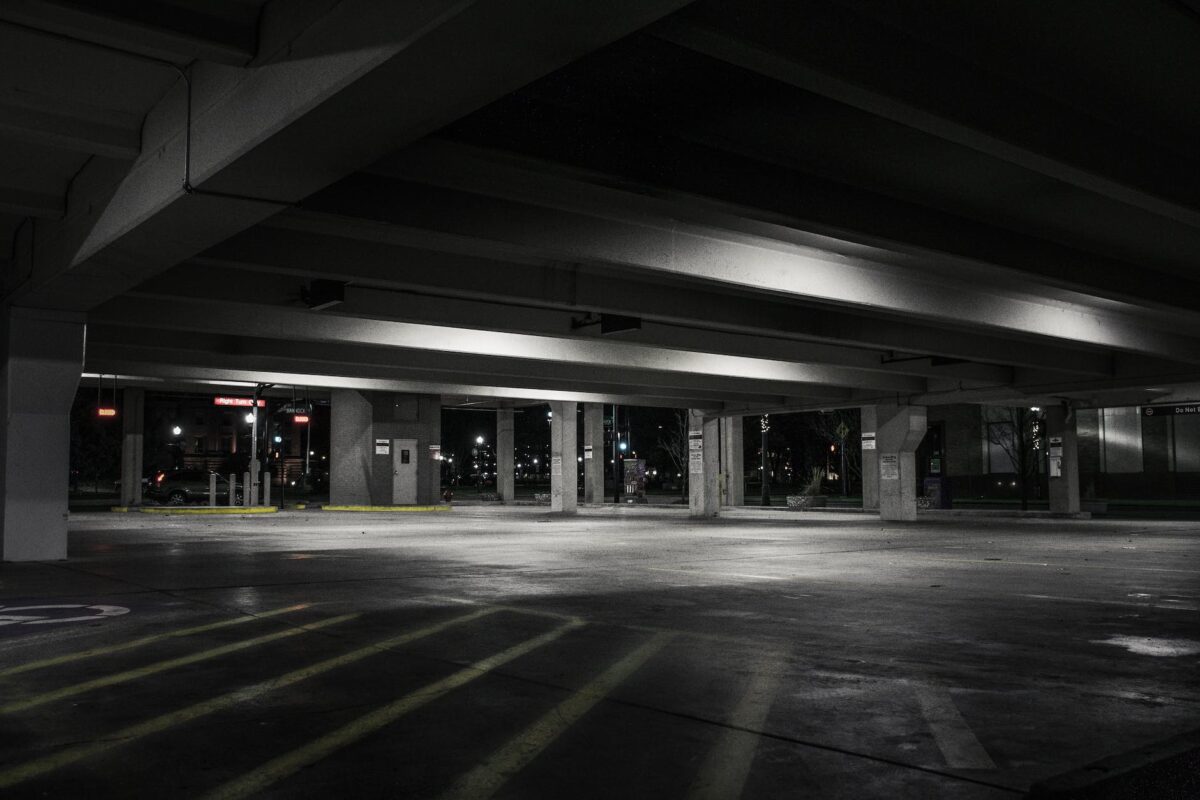 photography of empty parking lot