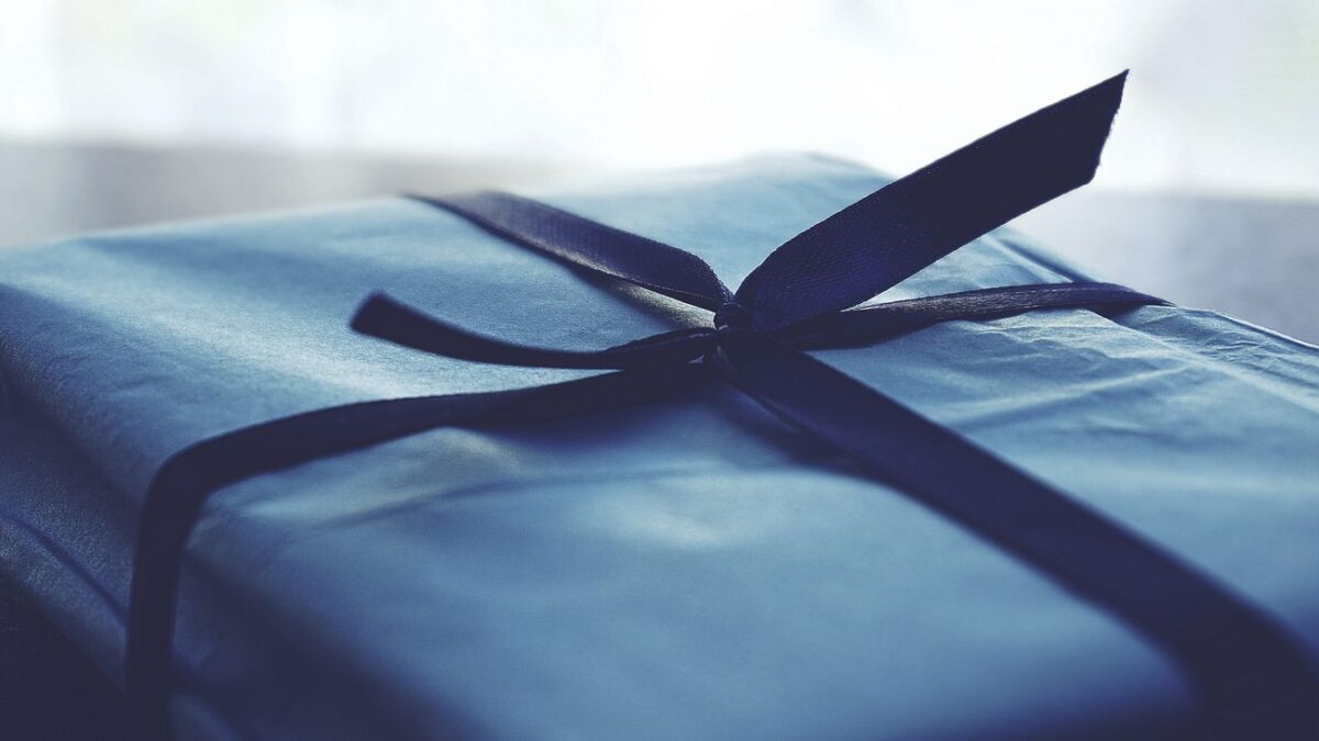 Blue gift box