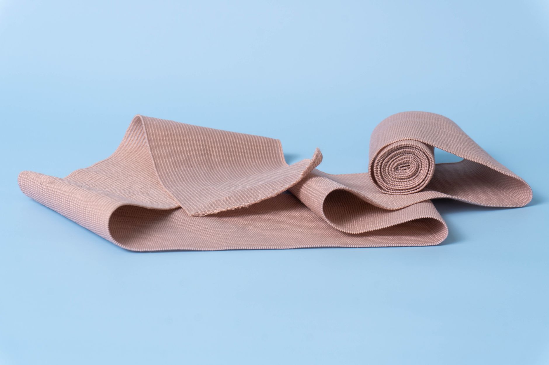 bandage on blue background
